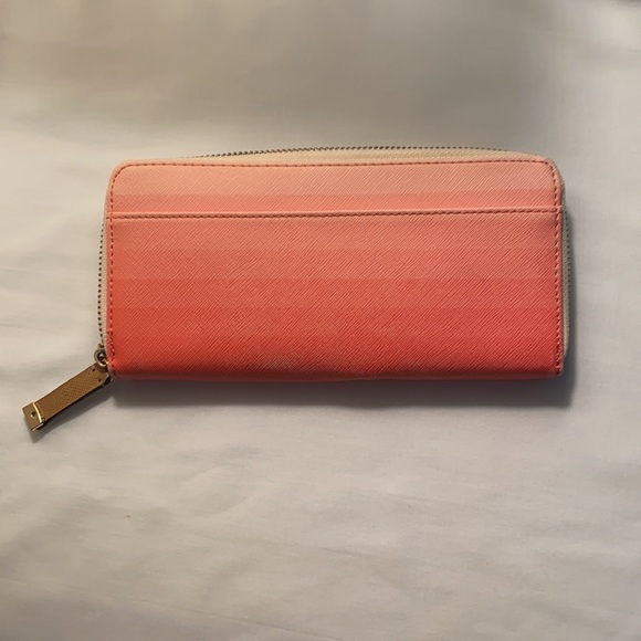 Coral Ombré Calvin Klein Zip Wallet - Picture 2 of 6